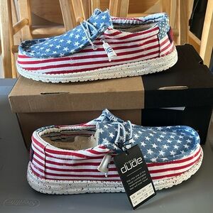 Hey Dude Wally Stars n Stripes slip ons